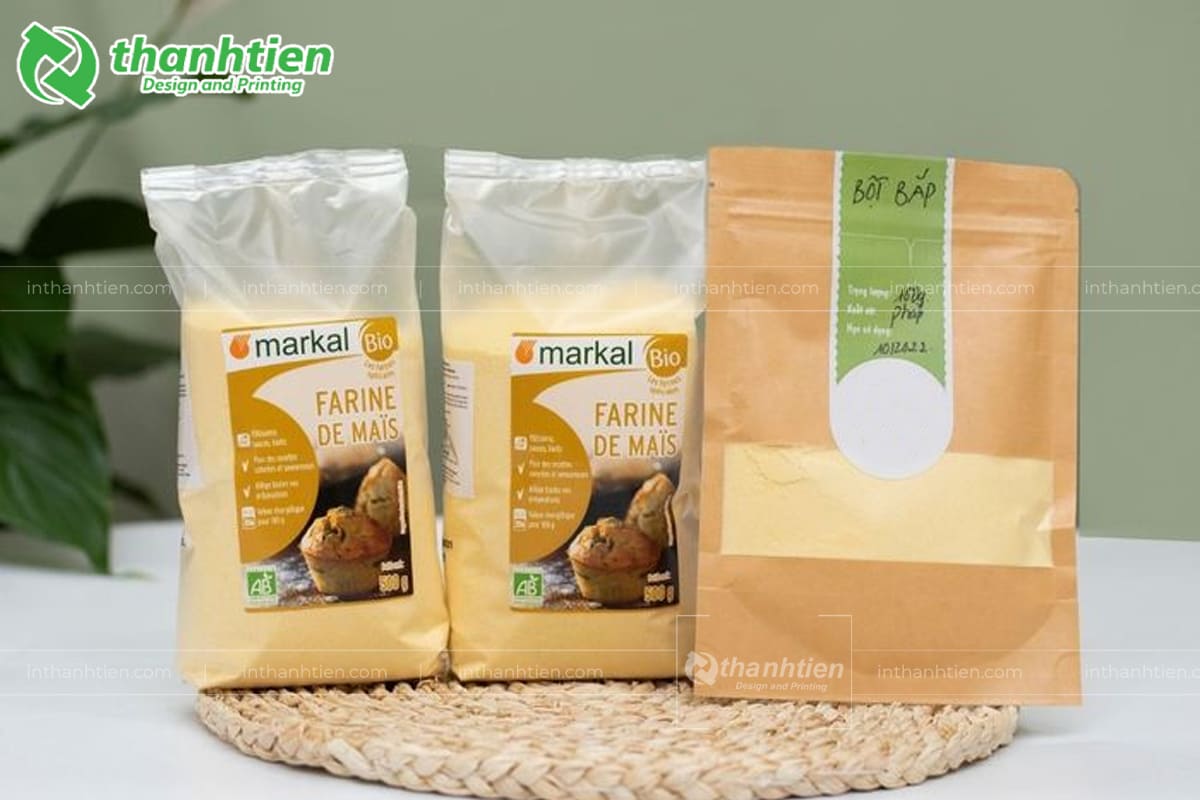 mẫu bao bì đựng bột bắp