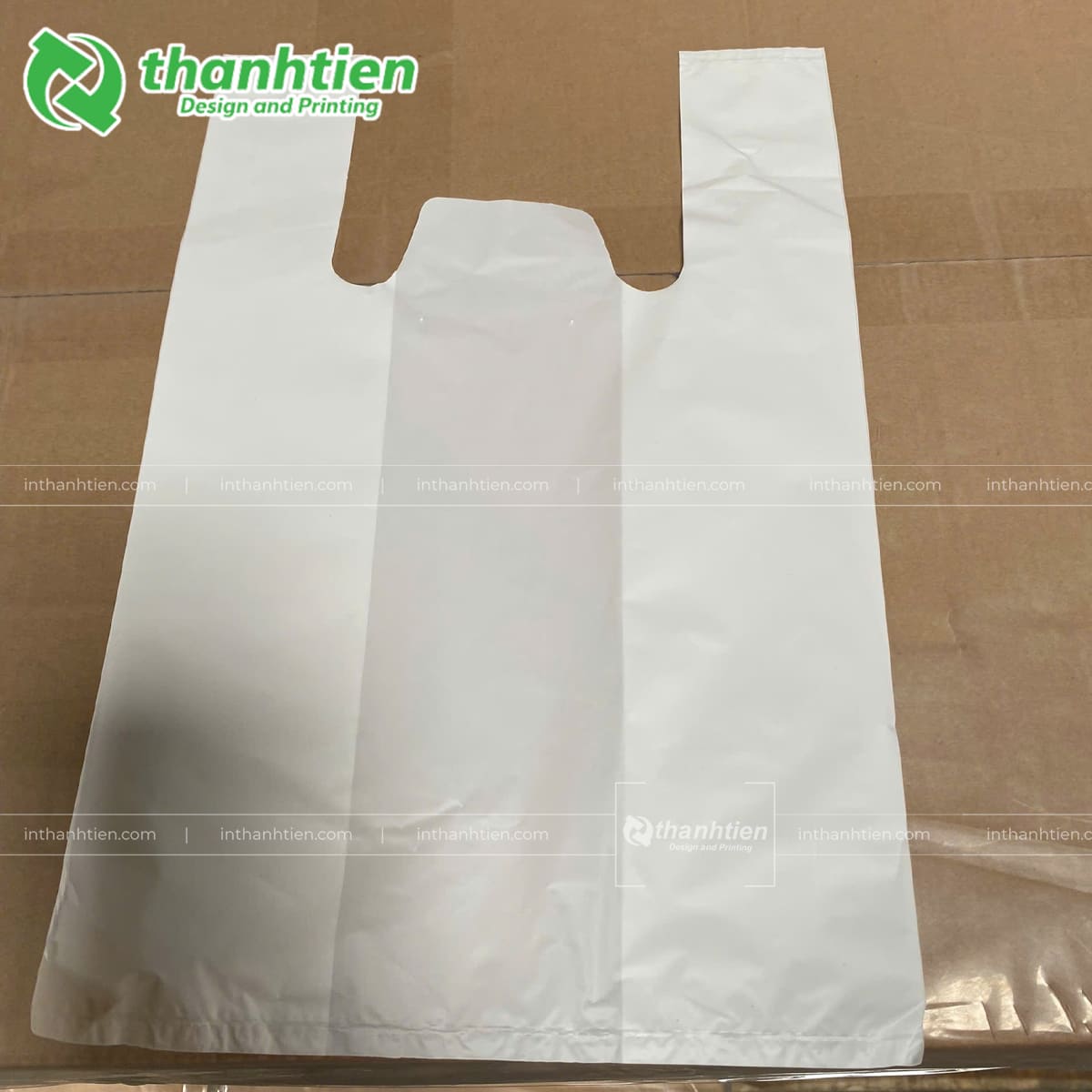 Túi 2 quai trắng sữa pha tự hủy