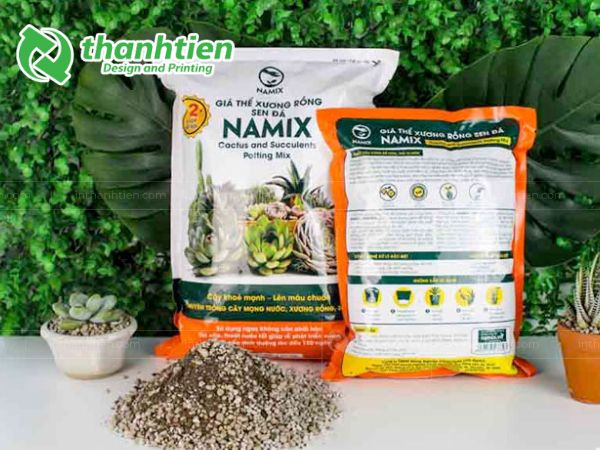 Bao bì giá thể trồng xương rồng