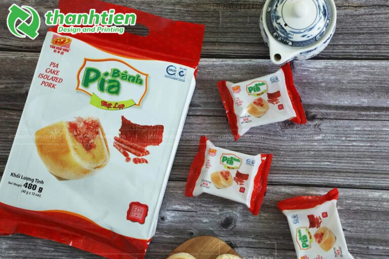 Bao bì màng ghép đựng bánh pía