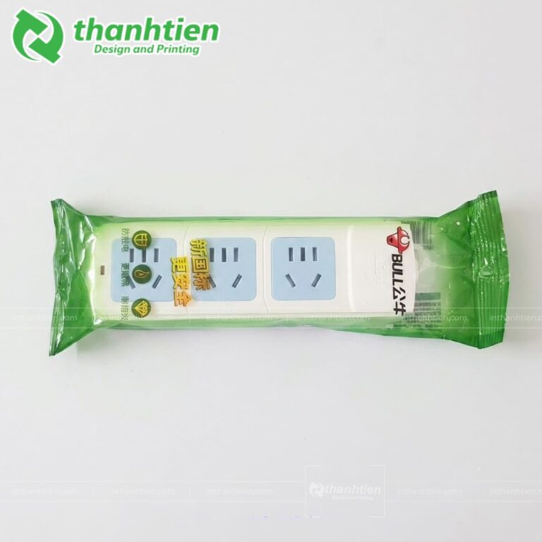 Bao bì ổ cắm điện dạng cuộn màng