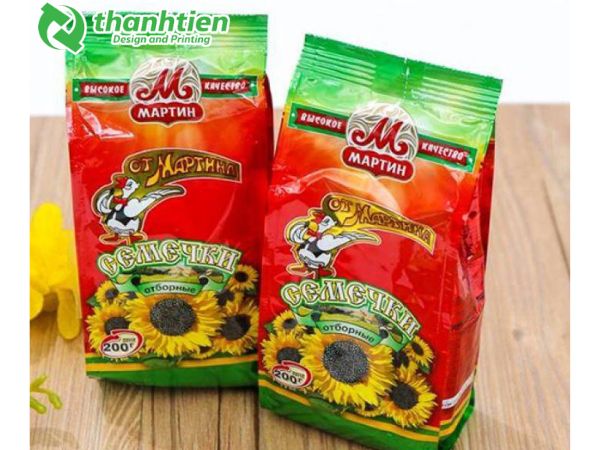 Bao bì đựng hạt hướng dương đẹp