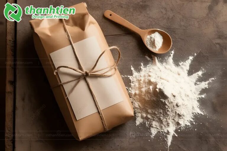 Bao giấy kraft đựng bột mì