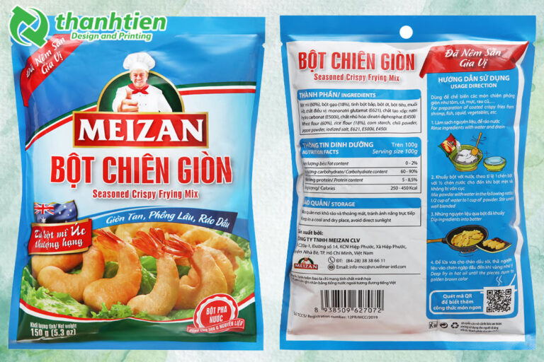 In ấn bao bì bột chiên giòn
