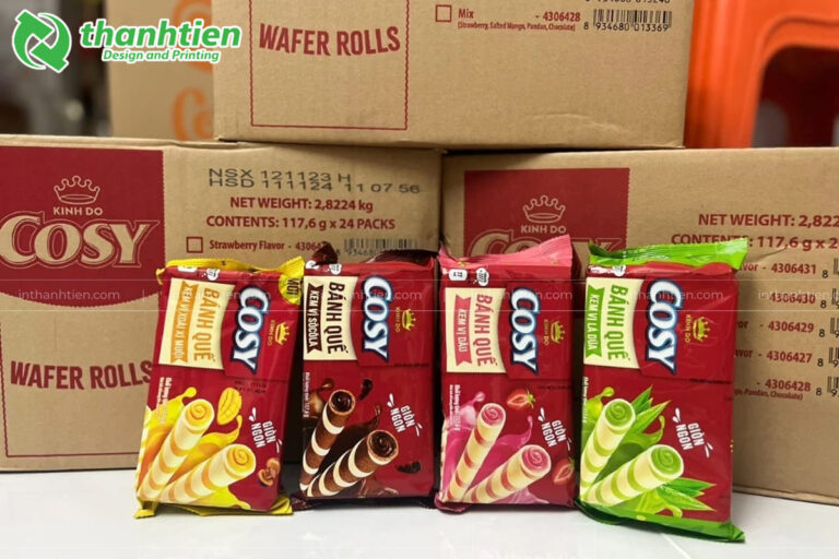 In ấn túi đựng bánh quế