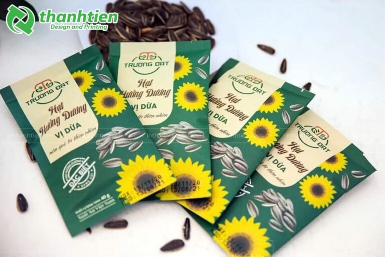 In túi đựng hạt hướng dương đẹp