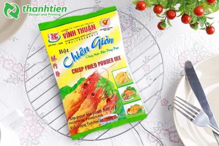 Mẫu bao bì bột chiên giòn đẹp