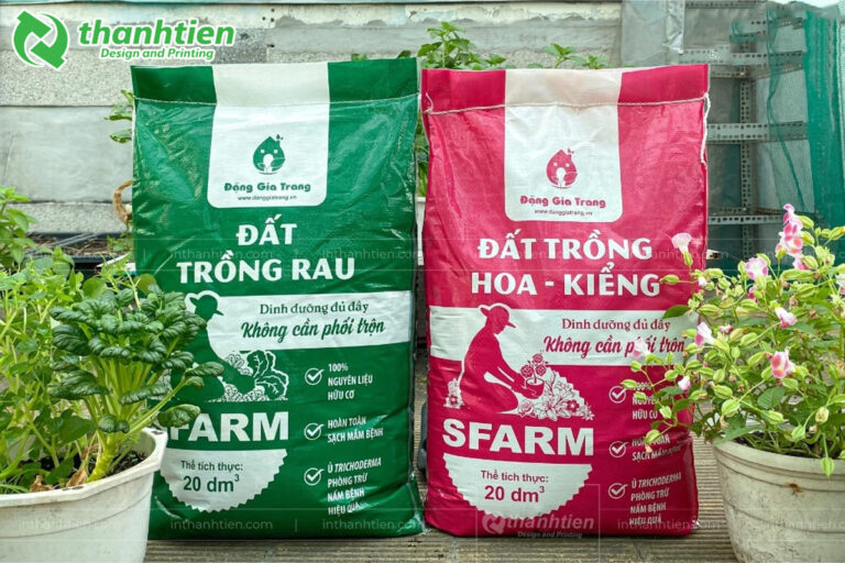 Mẫu bao bì đất trồng