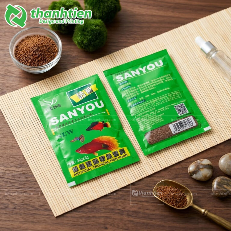 Túi 3 biên đựng thức ăn cá cảnh