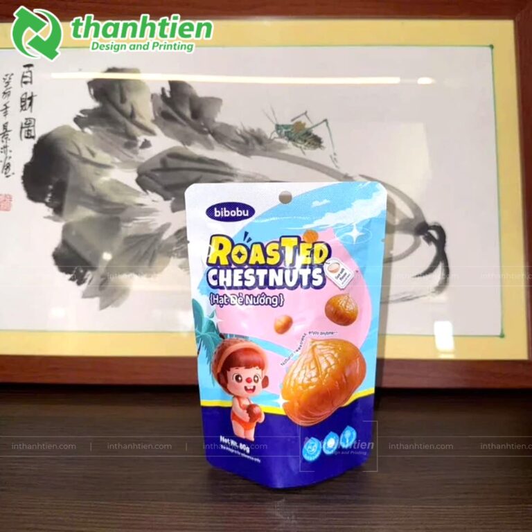 Túi 3 biên khóa kéo đựng hạt dẻ