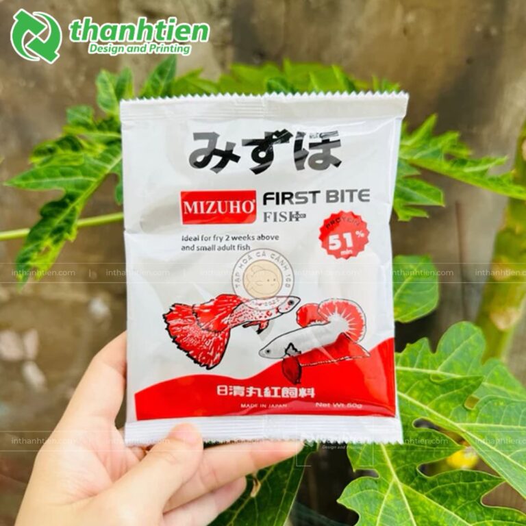 Túi cuộn màng đóng gói đóng gói thức ăn cá