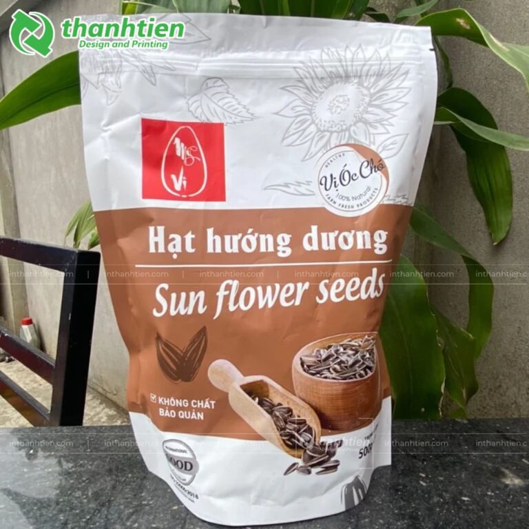 Túi đáy đứng đựng hạt hướng dương