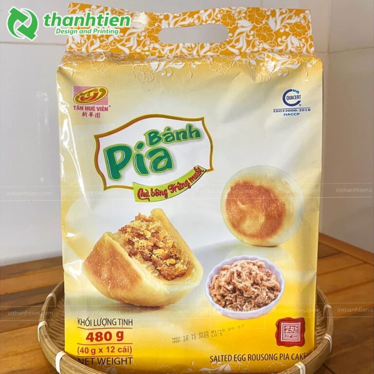 Túi đựng bánh pía đục lỗ xoài