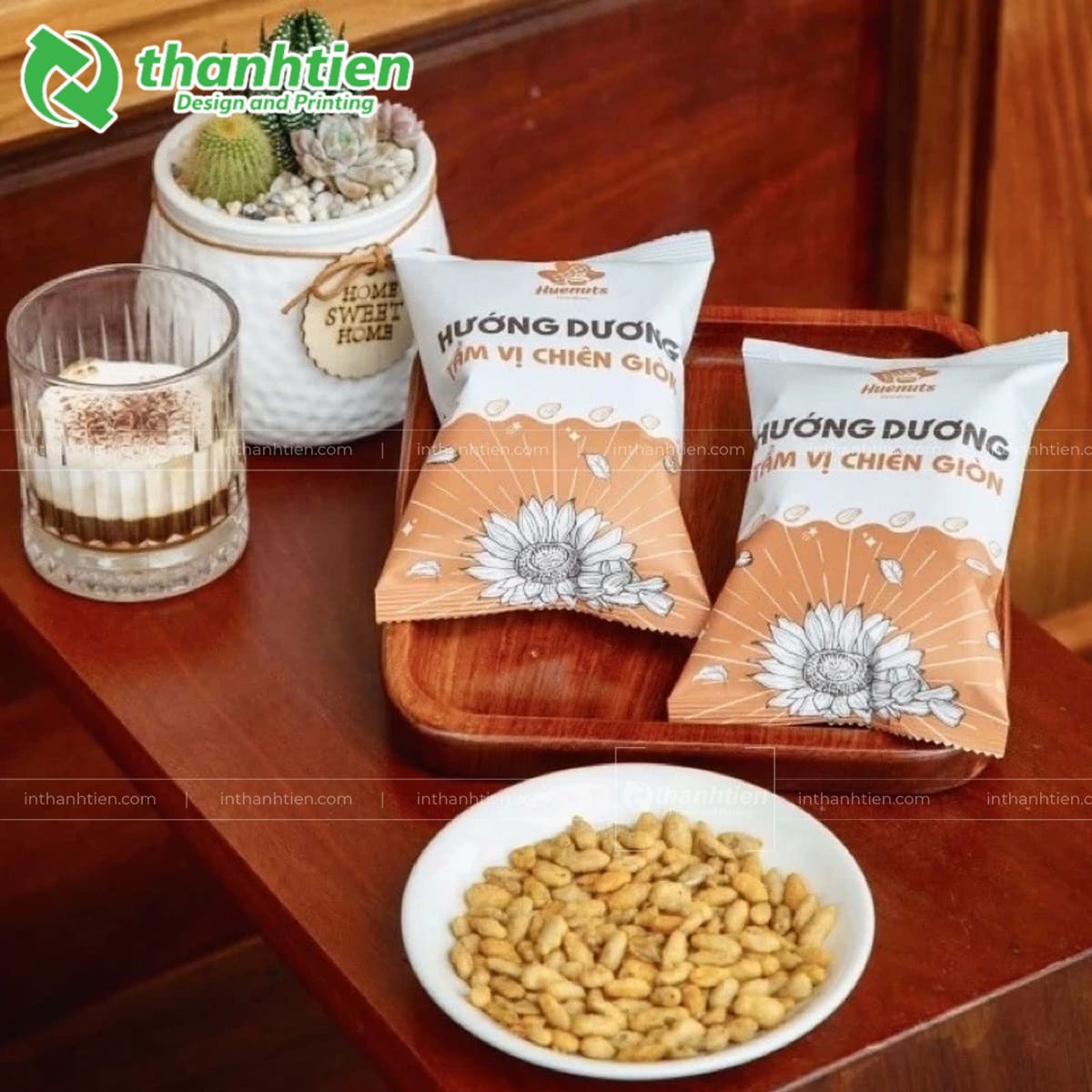 Túi đựng hạt hướng dương dạng cuộn xé