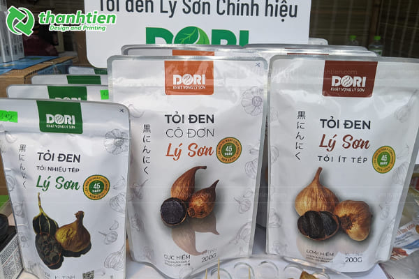 Túi đựng tỏi đen đáy đứng