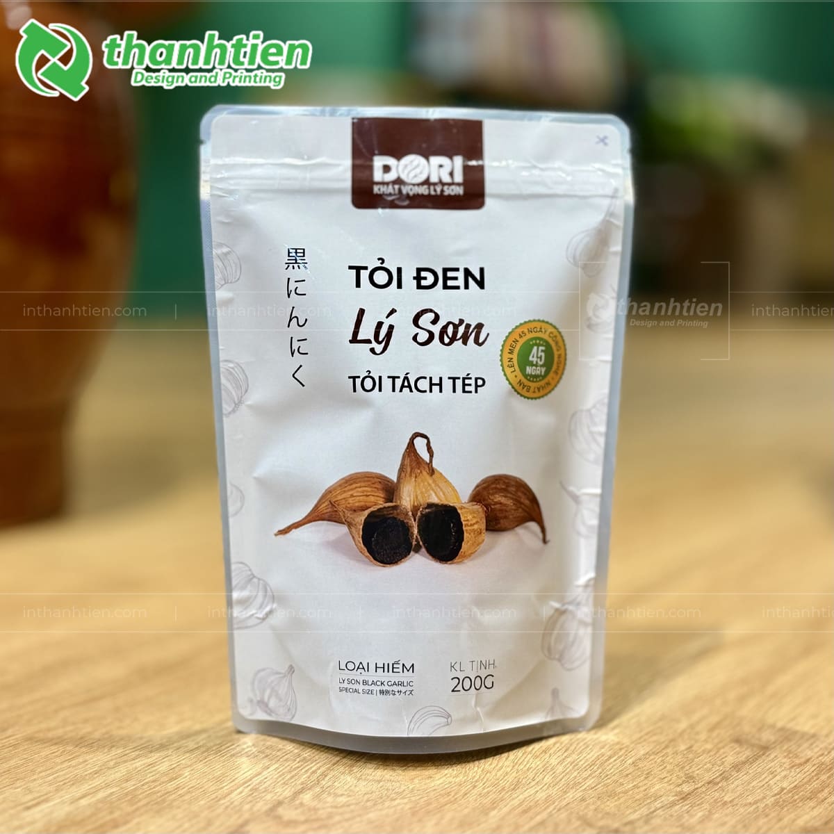 Túi đựng tỏi đen lý sơn