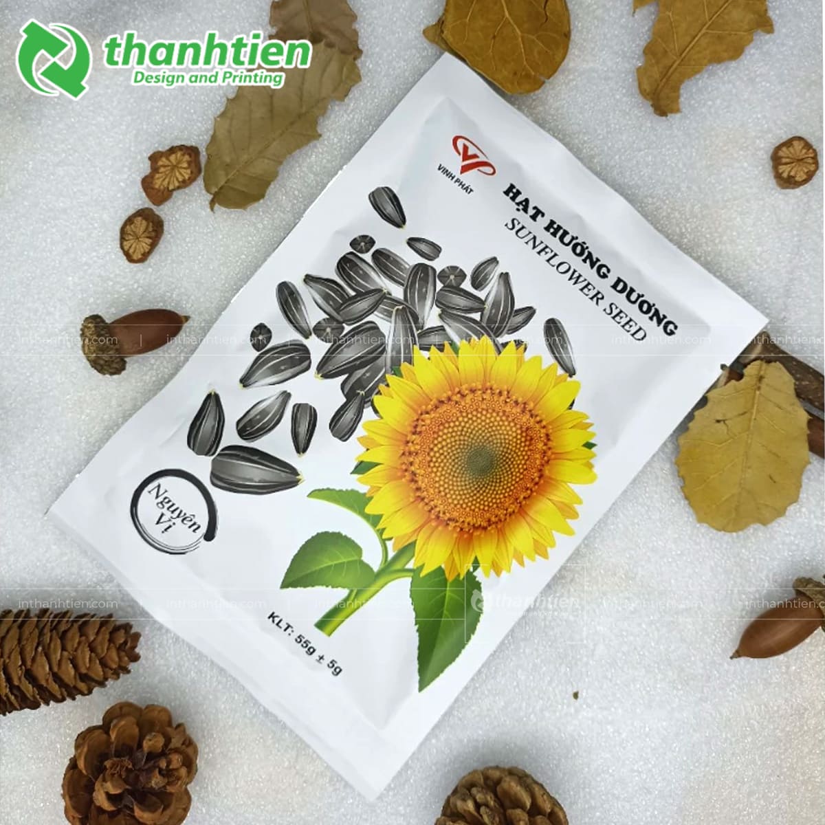 Túi ép biên đựng hạt hướng dương