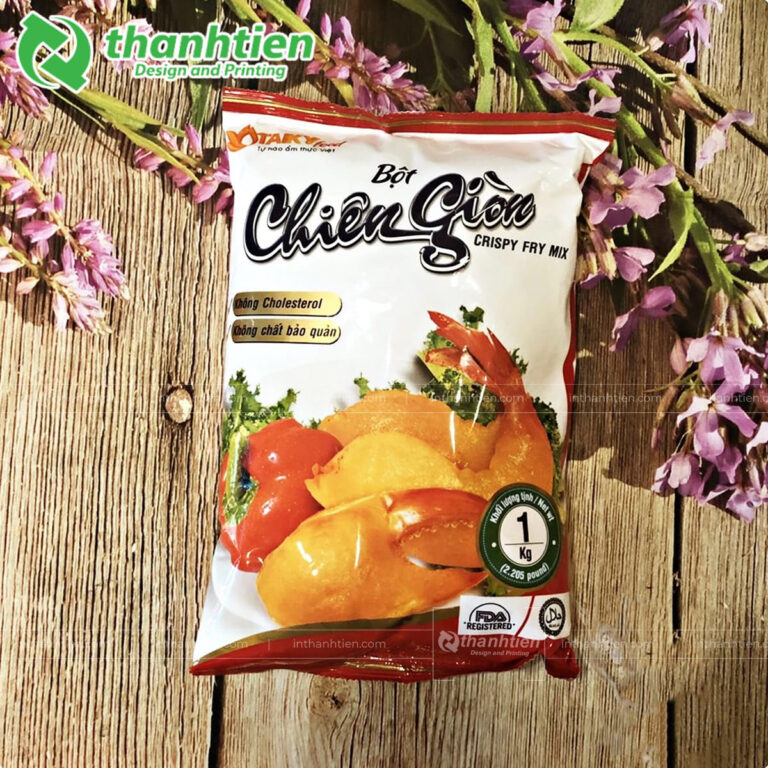 Túi hàn lưng đựng bột chiên