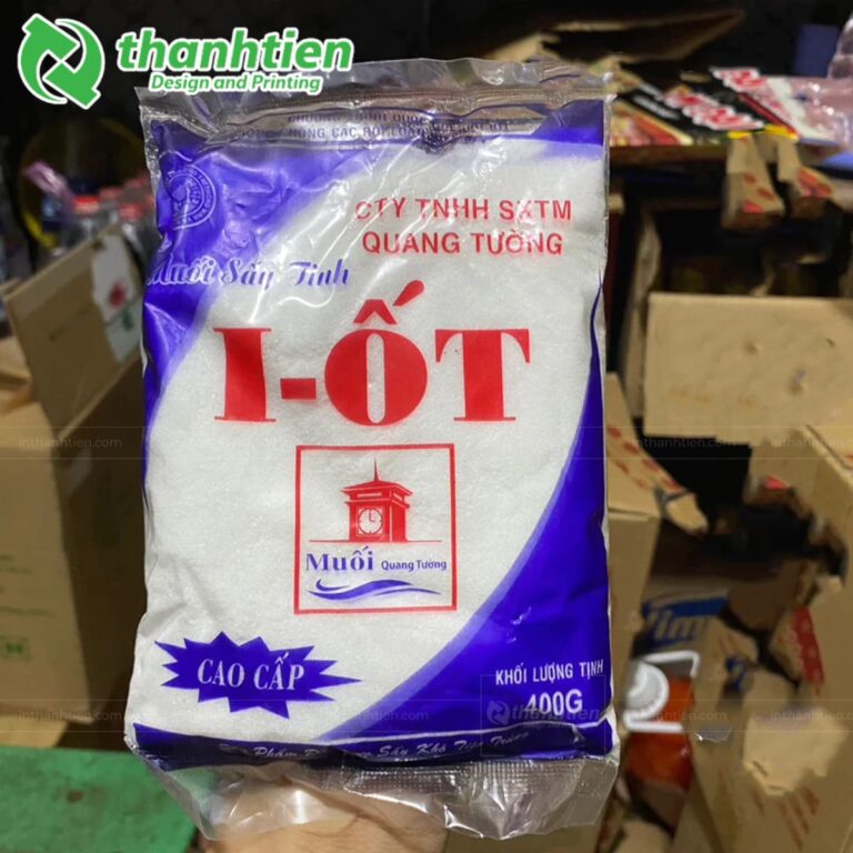 Túi hàn lưng đựng muối 400g