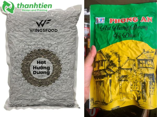 Túi hút chân không đựng hạt hướng dương