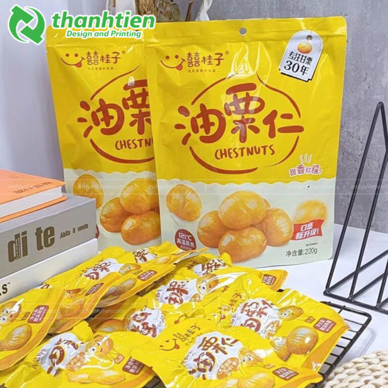 Túi màng ghép đựng hạt dẻ