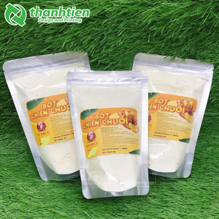 Túi zip bạc đựng bột chiên