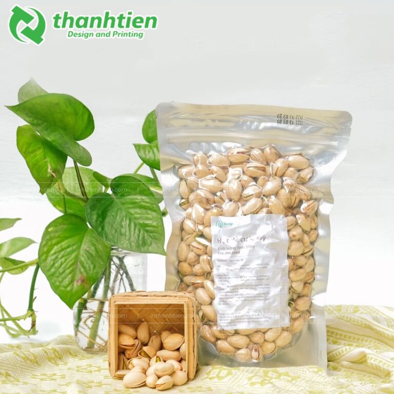 Túi zip bạc đựng hạt dẻ