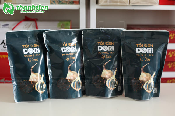Túi zip đen đựng tỏi