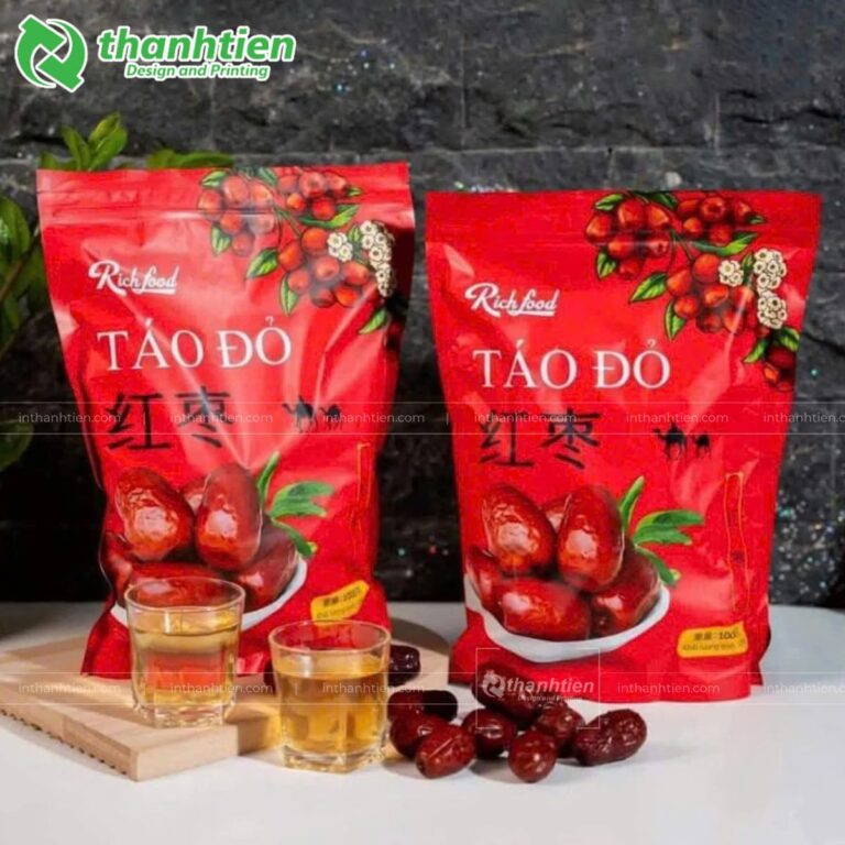 Túi zip đựng táo đỏ