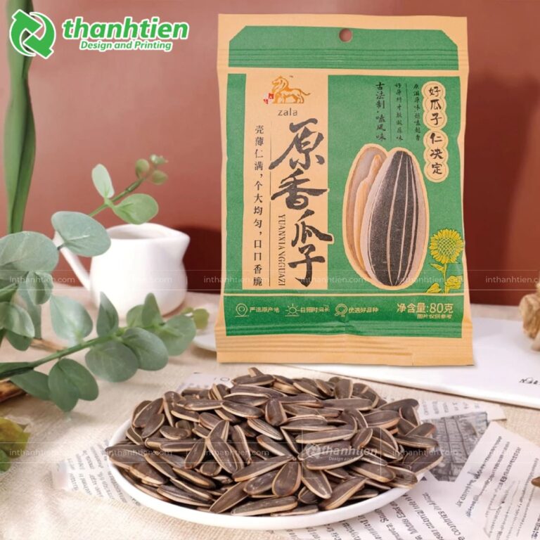 Túi zip giấy đựng hạt hướng dương