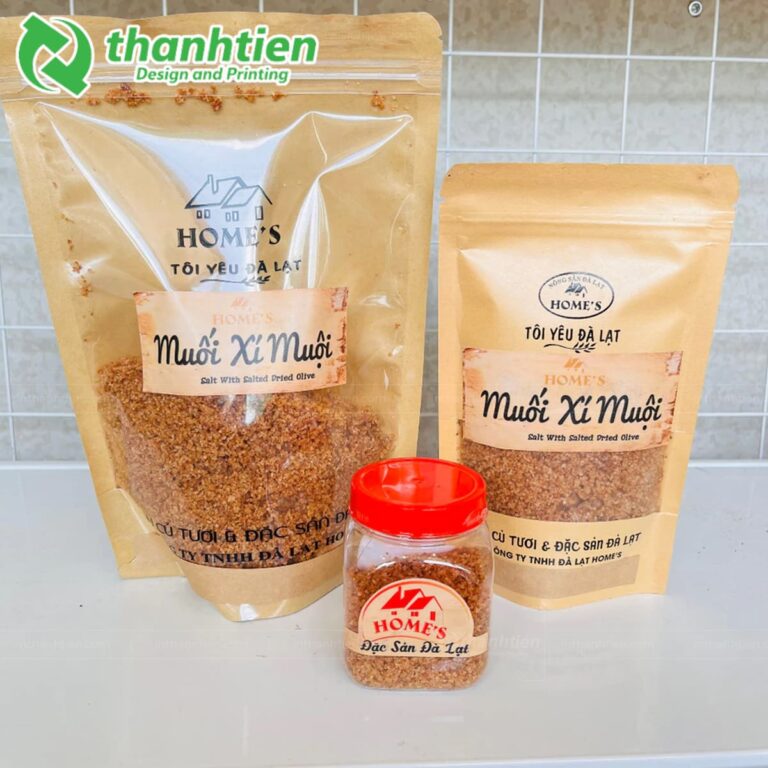 Túi zip giấy đựng muối