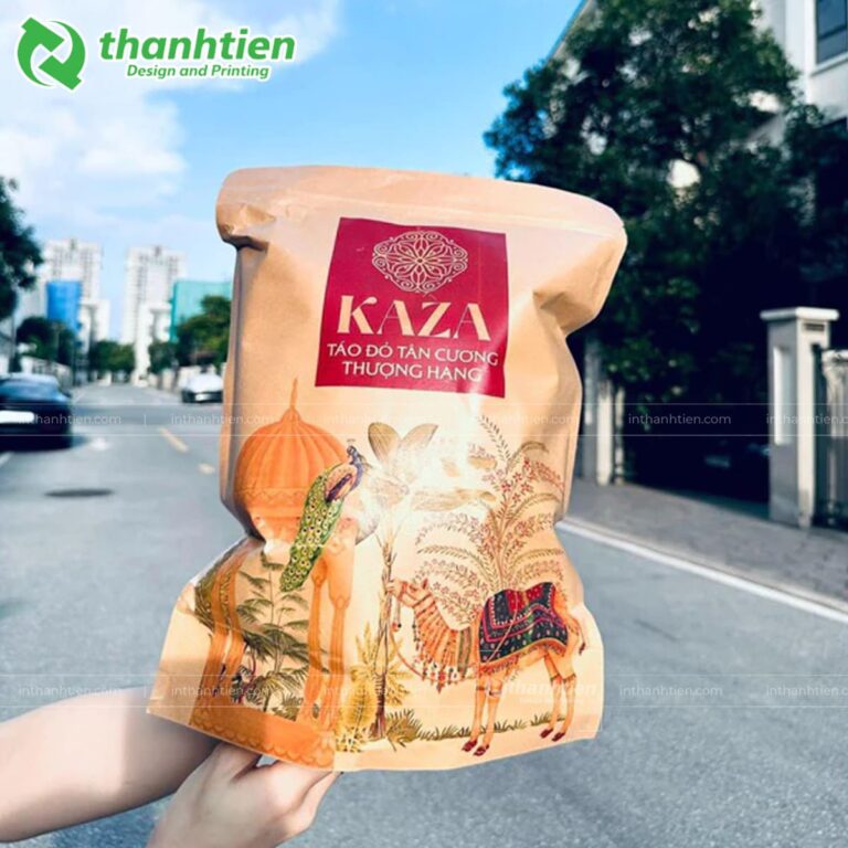 Túi zip giấy đựng táo đỏ