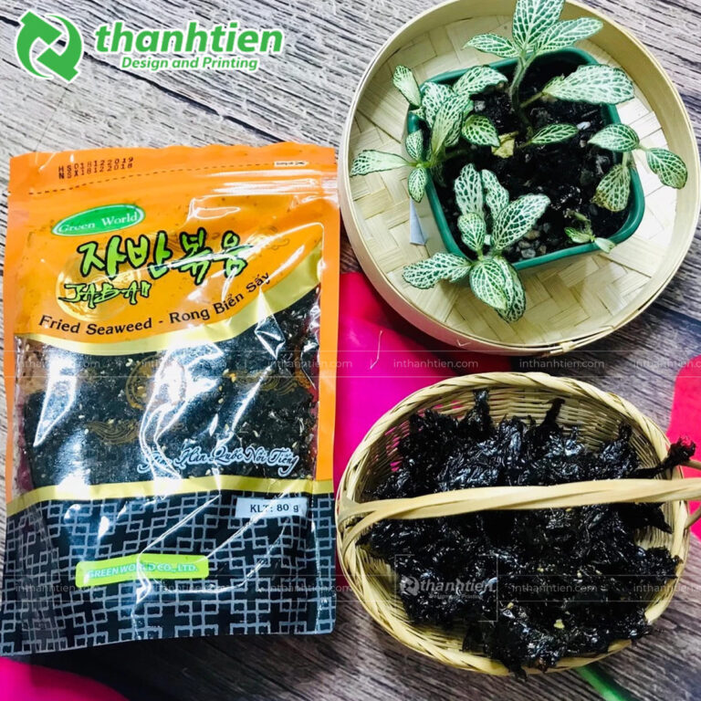 Túi zip khóa kéo đựng rong biển