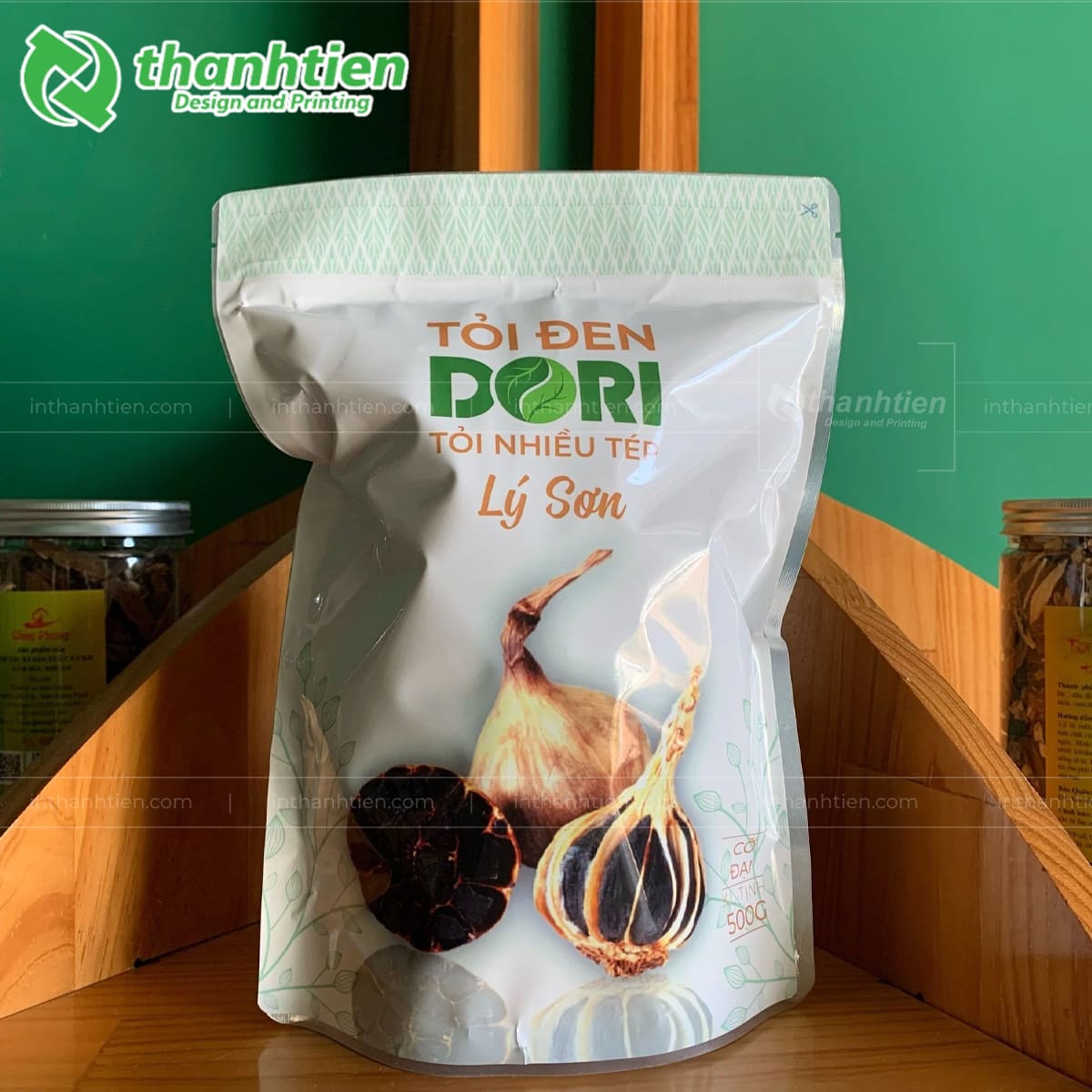 Túi zip tráng bạc đựng tỏi đen