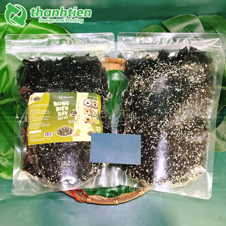 Túi zip trong đựng rong biển