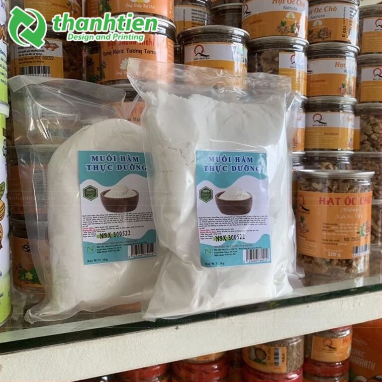 Túi zip trong suốt đựng muối