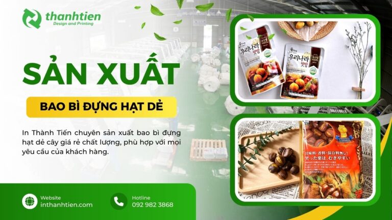 Xưởng bao bì đựng hạt dẻ