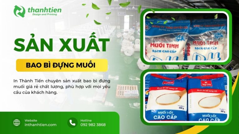Xưởng bao bì đựng muối