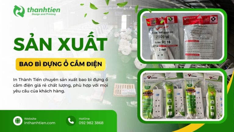 Xưởng bao bì đựng ổ cắm điện