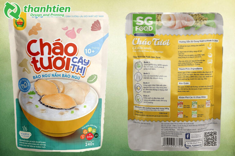 In ấn bao bì cháo tươi