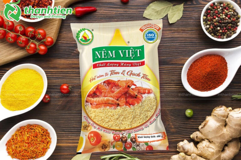 In ấn bao bì đựng hạt nêm