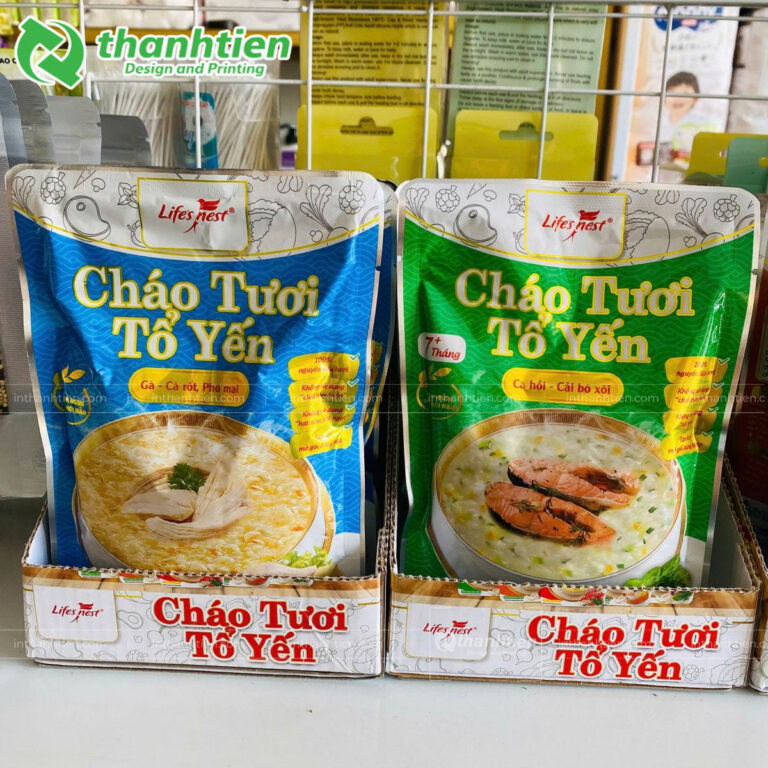 In túi đựng cháo tươi