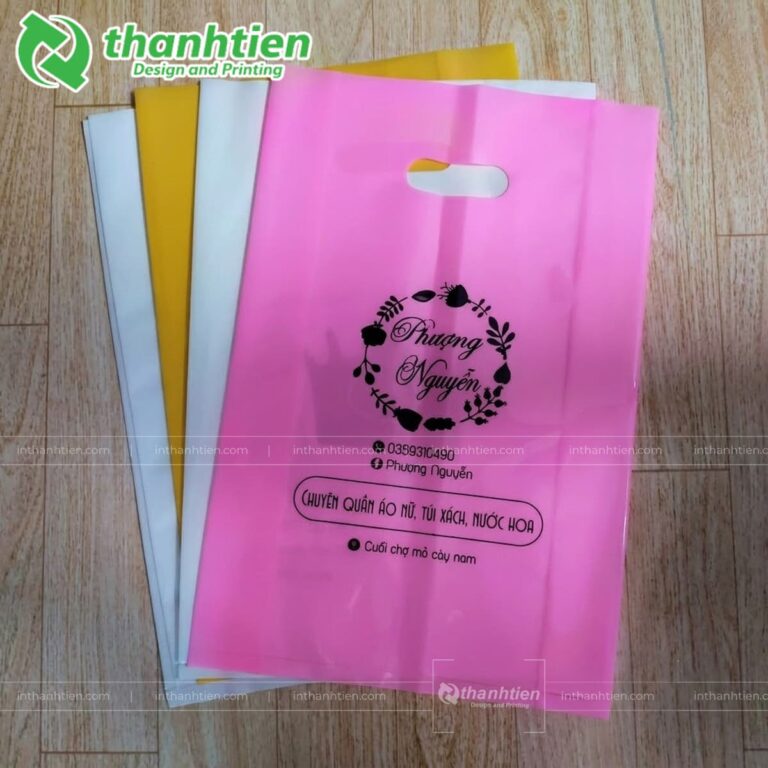 In túi xốp thời trang đục lỗ xoài