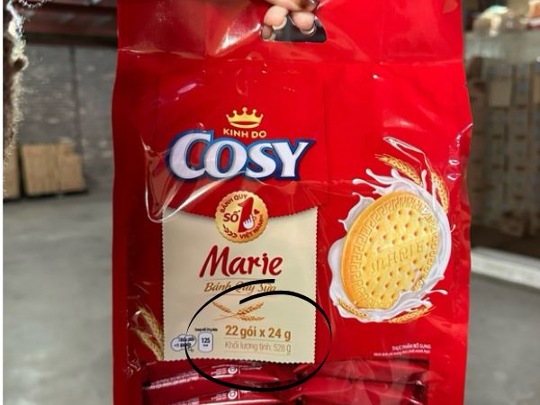 cách ghi khối lượng tịnh đúng chuẩn 