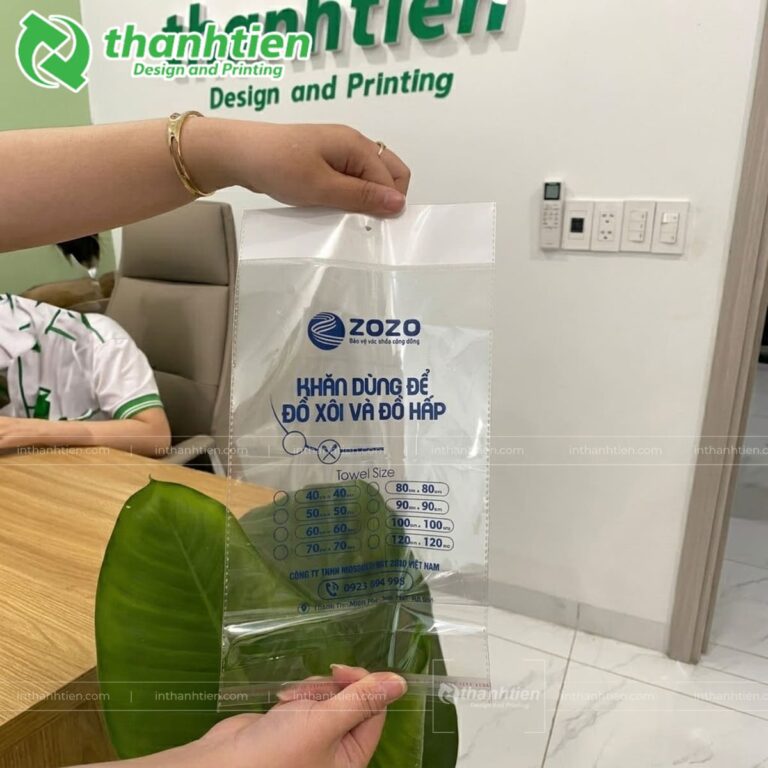 Túi bóng kiếng đựng khăn tắm