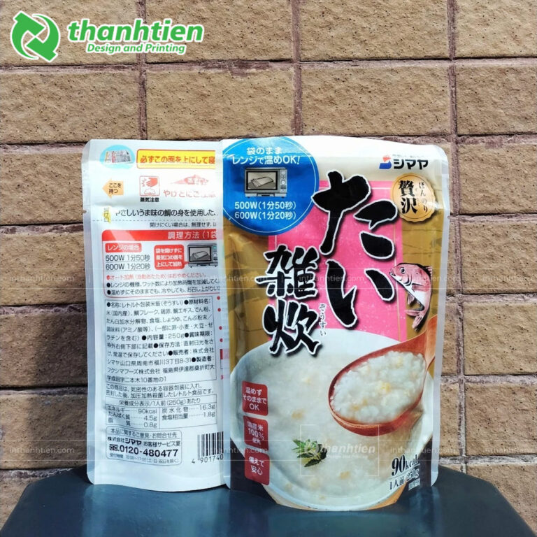 Túi đáy đứng đựng cháo