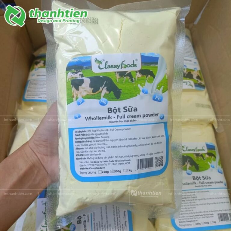 Túi ép biên đựng bột sữa