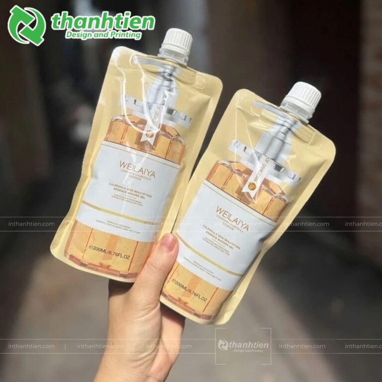 Túi sữa tắm đáy đứng có vòi tiện lợi
