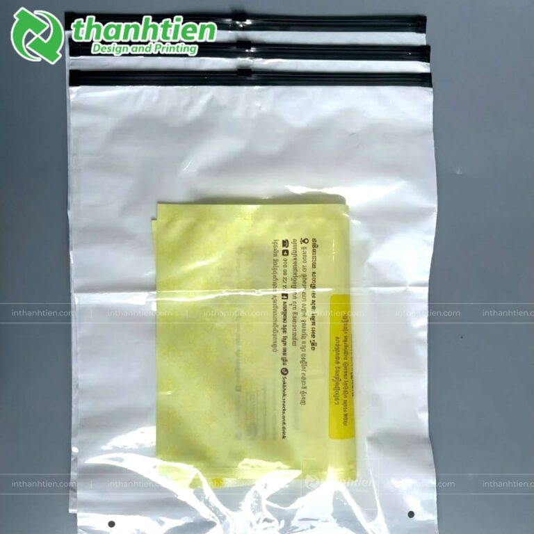 Túi zip có khóa kéo đen đựng đồ may mặc