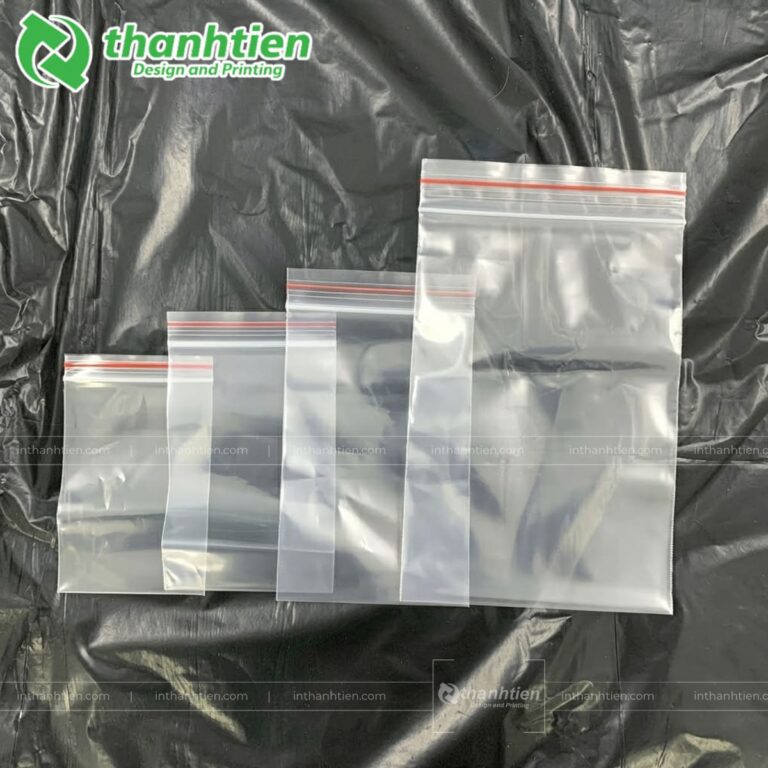 Túi zipper chỉ đỏ đủ các size